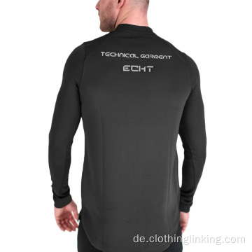 Tops Freizeit Bodybuilding Langarm T-Shirts